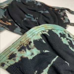 2 Blue Cotton Face Masks